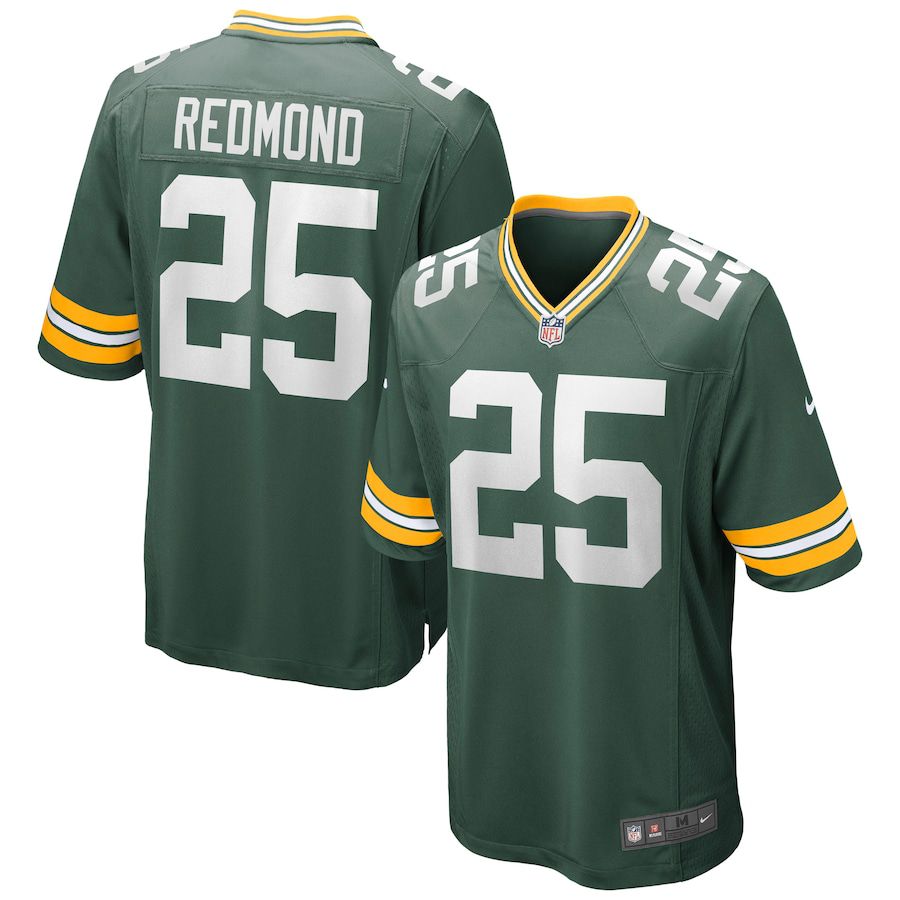 Men Green Bay Packers #25 Will Redmond Nike Green Game NFL Jersey->->NFL Jersey